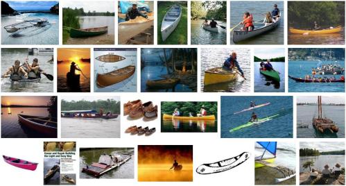 canoes on google image search
